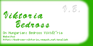 viktoria bedross business card